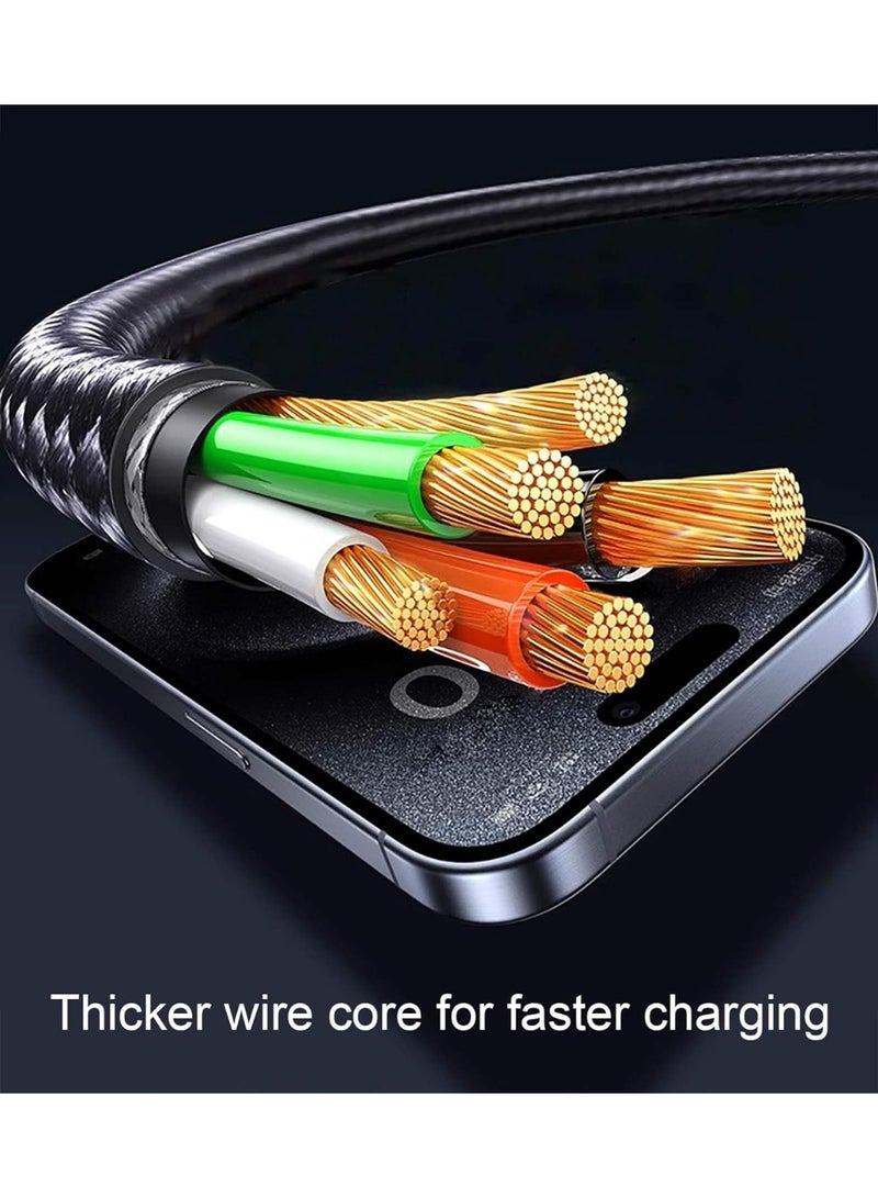 Talzeo 100W 2-in-1 USB-C Fast Charging Cable – Dual High-Speed Power & Sync Cable - Image 2